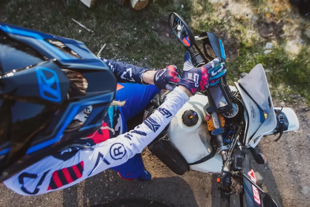 Eglė Gerulaitytė Getting Ready to Ride