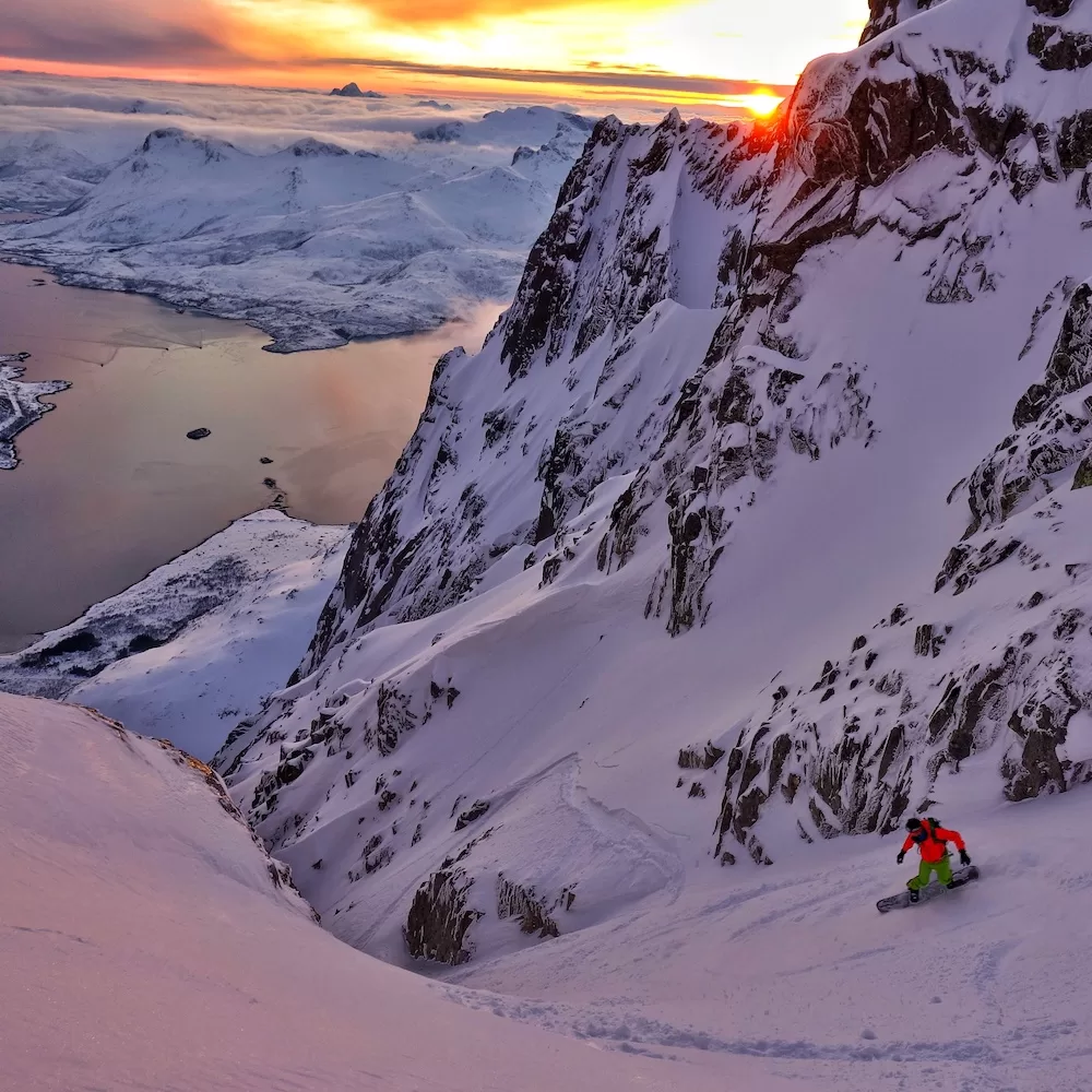 Spiltboarding at Sunset