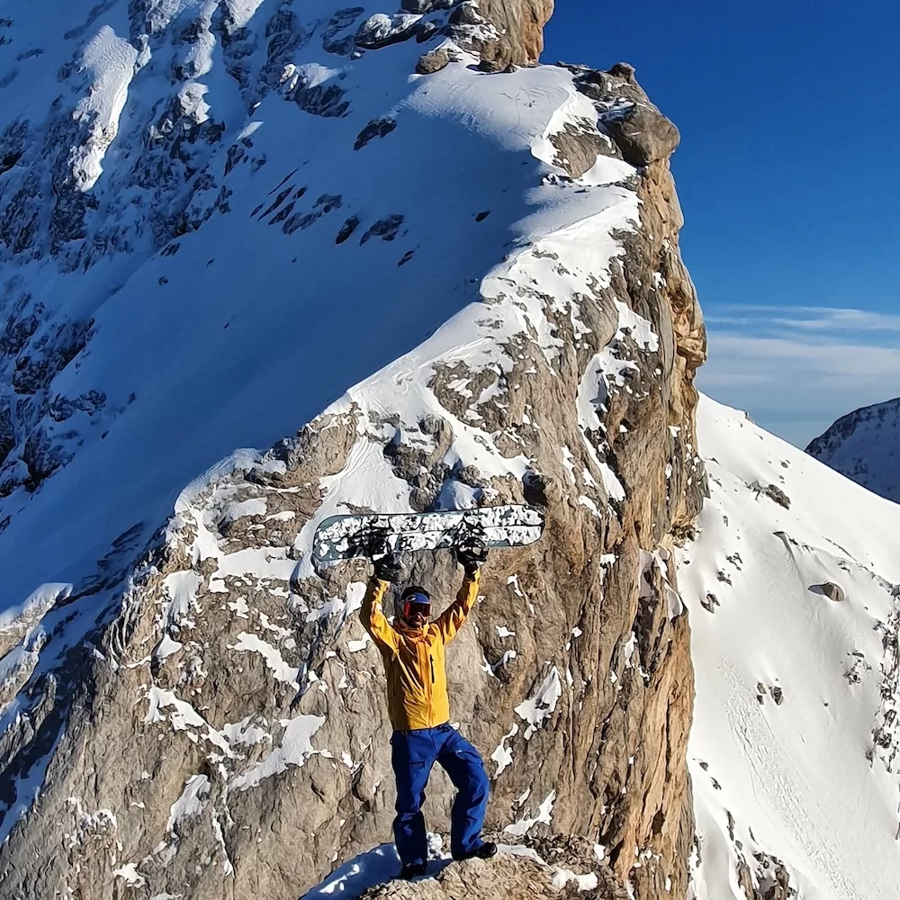 Splitboarding in the Dolomites, Italy