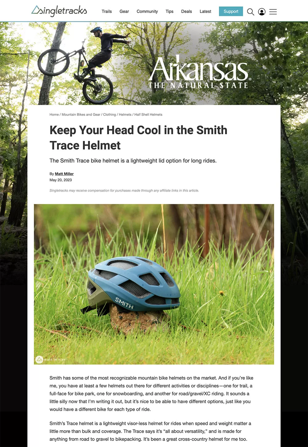 Keep Your Head Cool in the Smith Trace Helmet