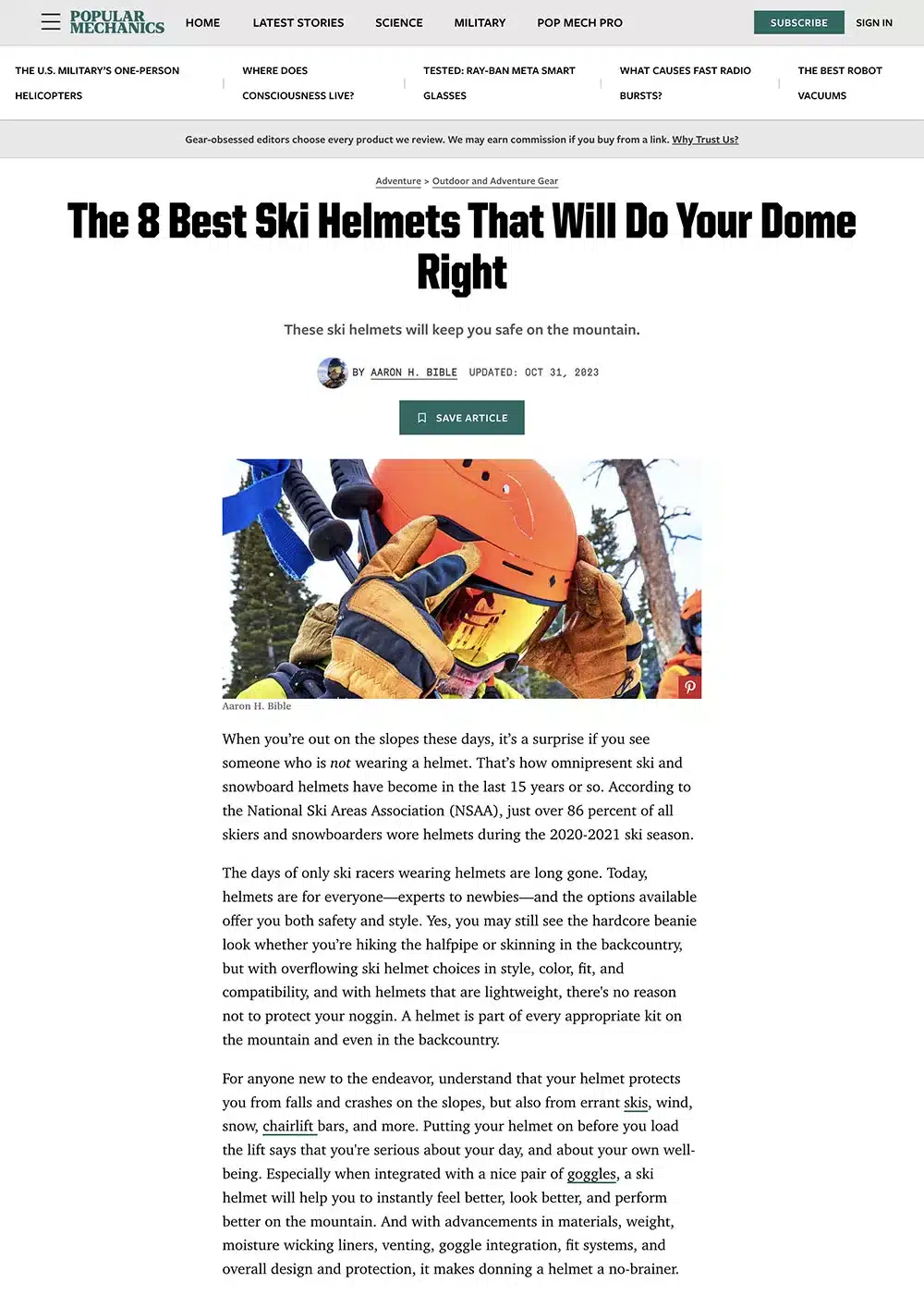 The 8 Best Ski Helmets That Will Do Your Dome Right