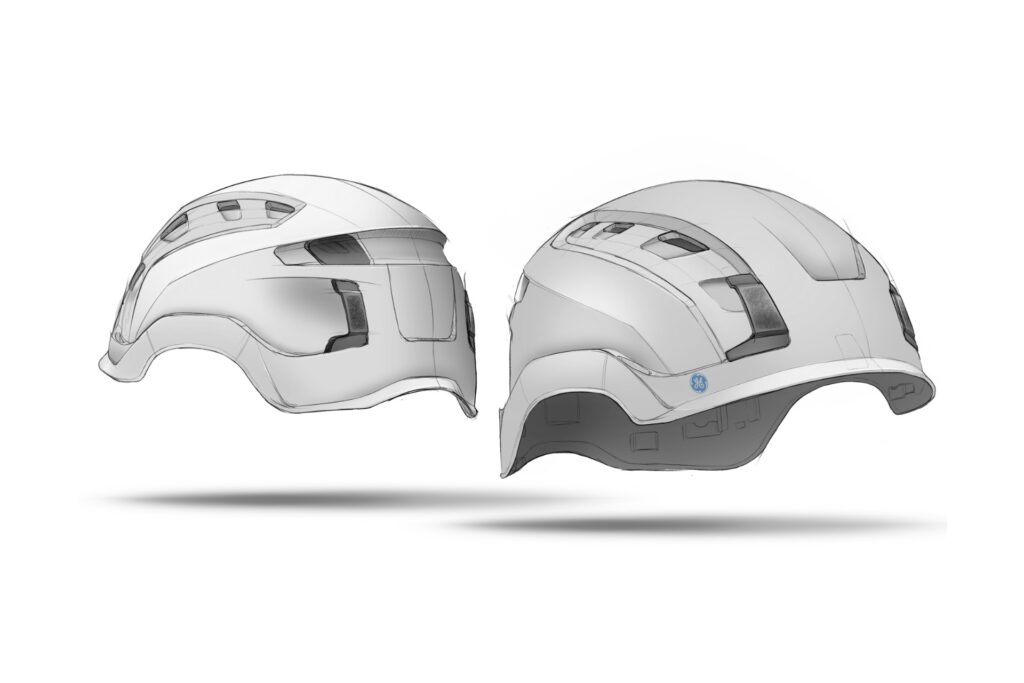 Industrial product design sketch work